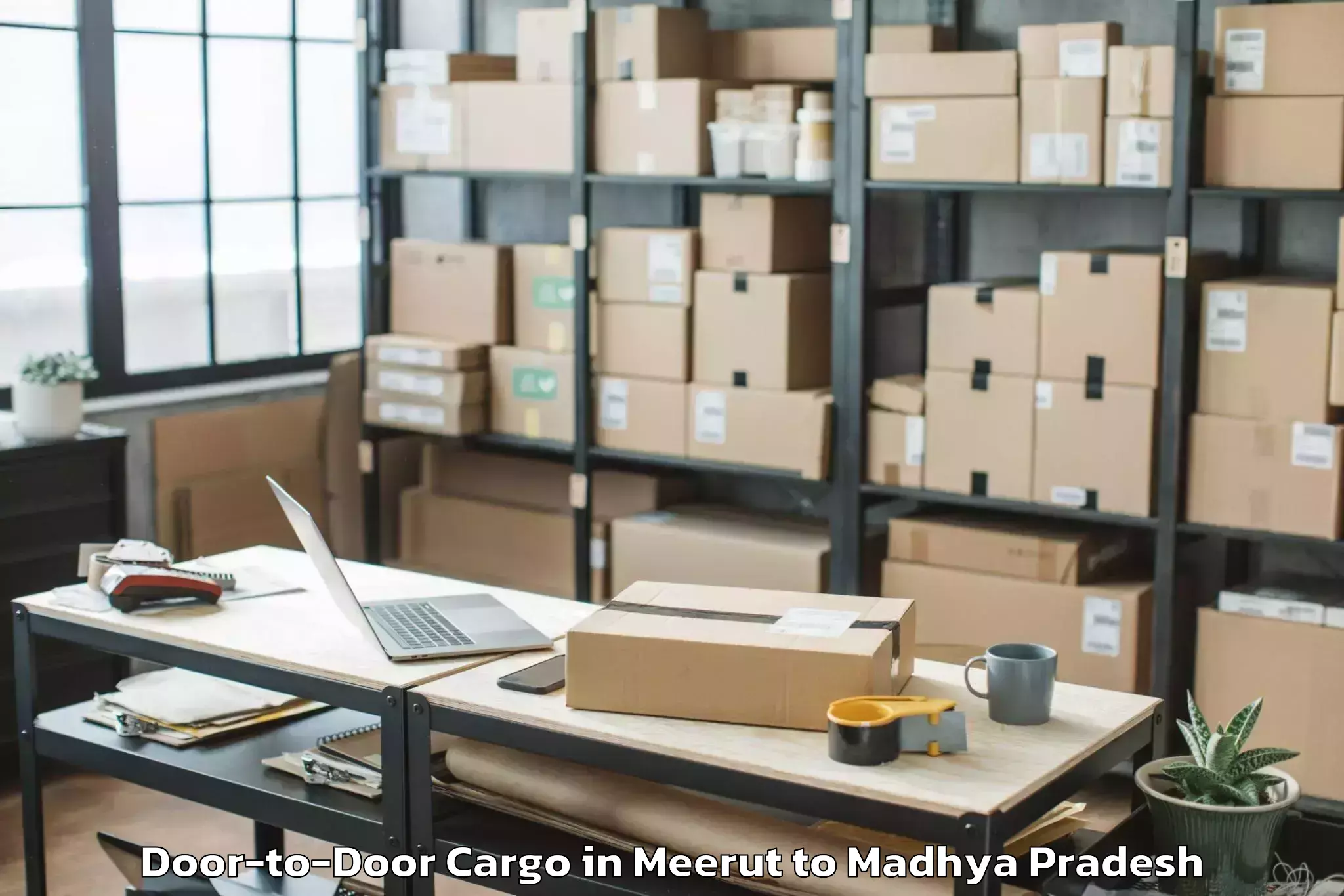 Book Your Meerut to Pandhana Door To Door Cargo Today